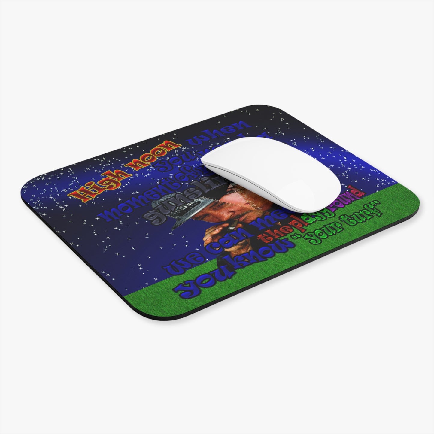 high noon - Mouse Pad (Rectangle) ('snoops' background)