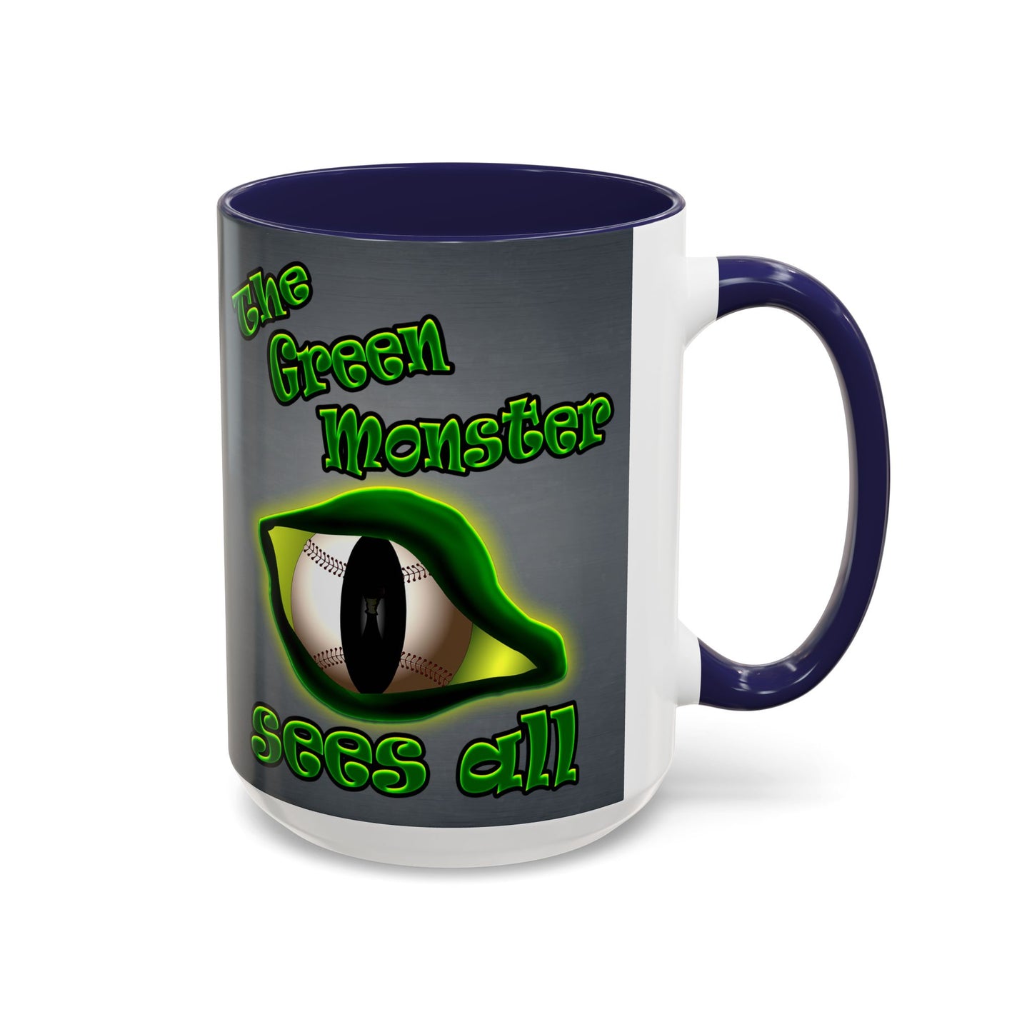 green monster - Accent Mug (grey-light grey)