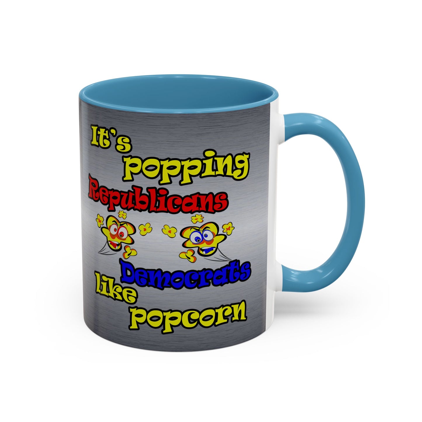 popping like popcorn - Accent Mug (brushed nickel)