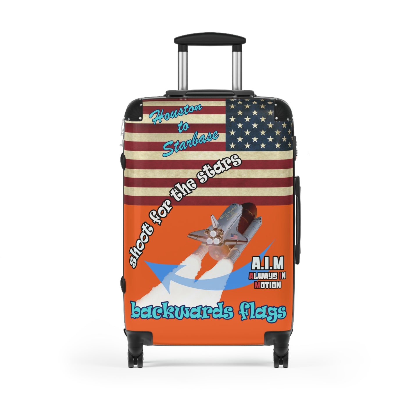 shoot for the stars - Suitcase (orange)