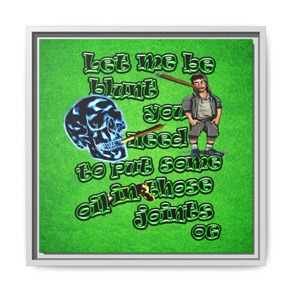 og - framed canvas art (green turf)