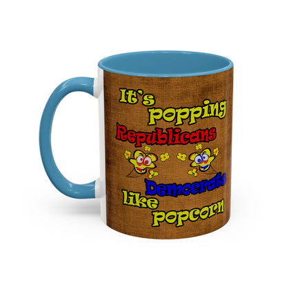 popping like popcorn - Accent Mug (brown papyrus)