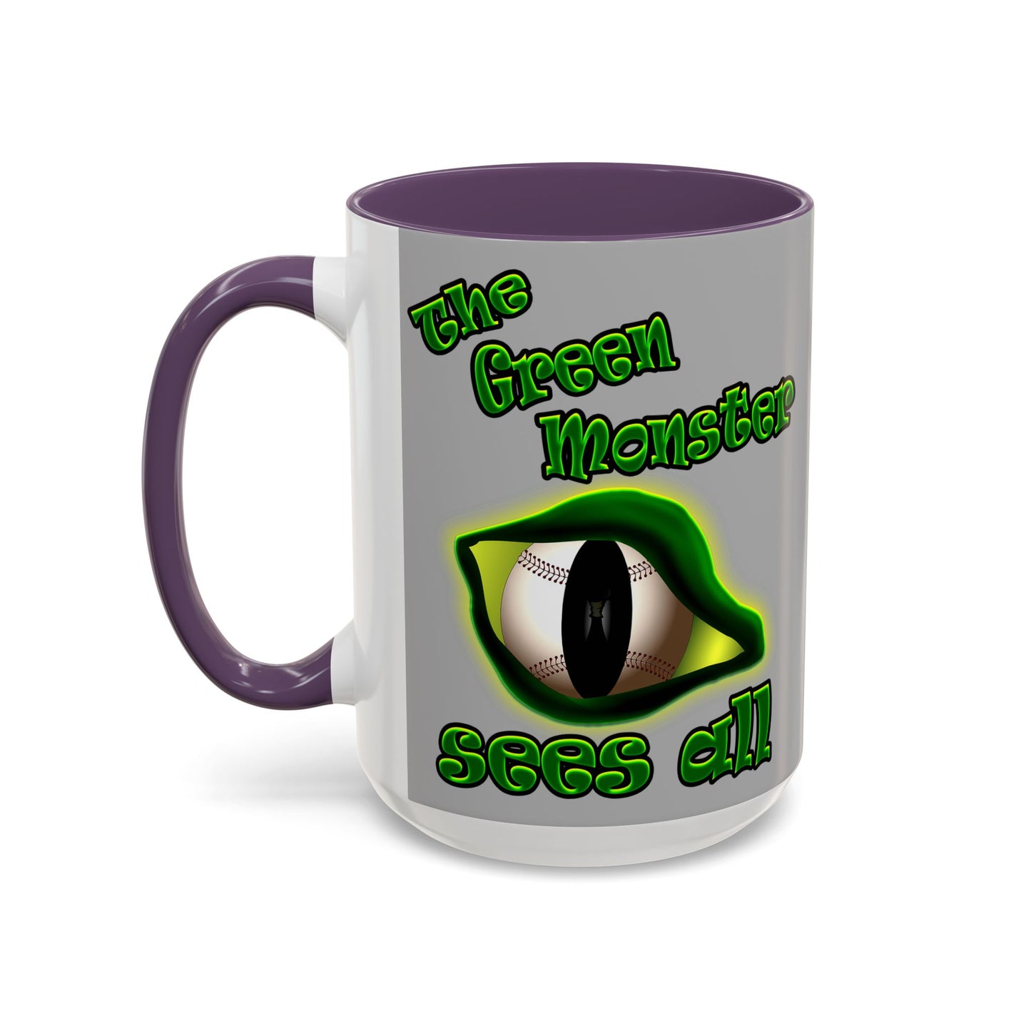 green monster - Accent Mug (light grey)