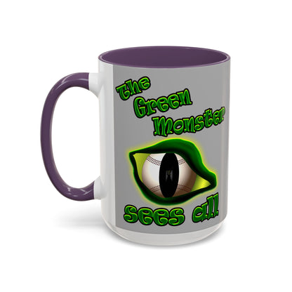 green monster - Accent Mug (light grey)