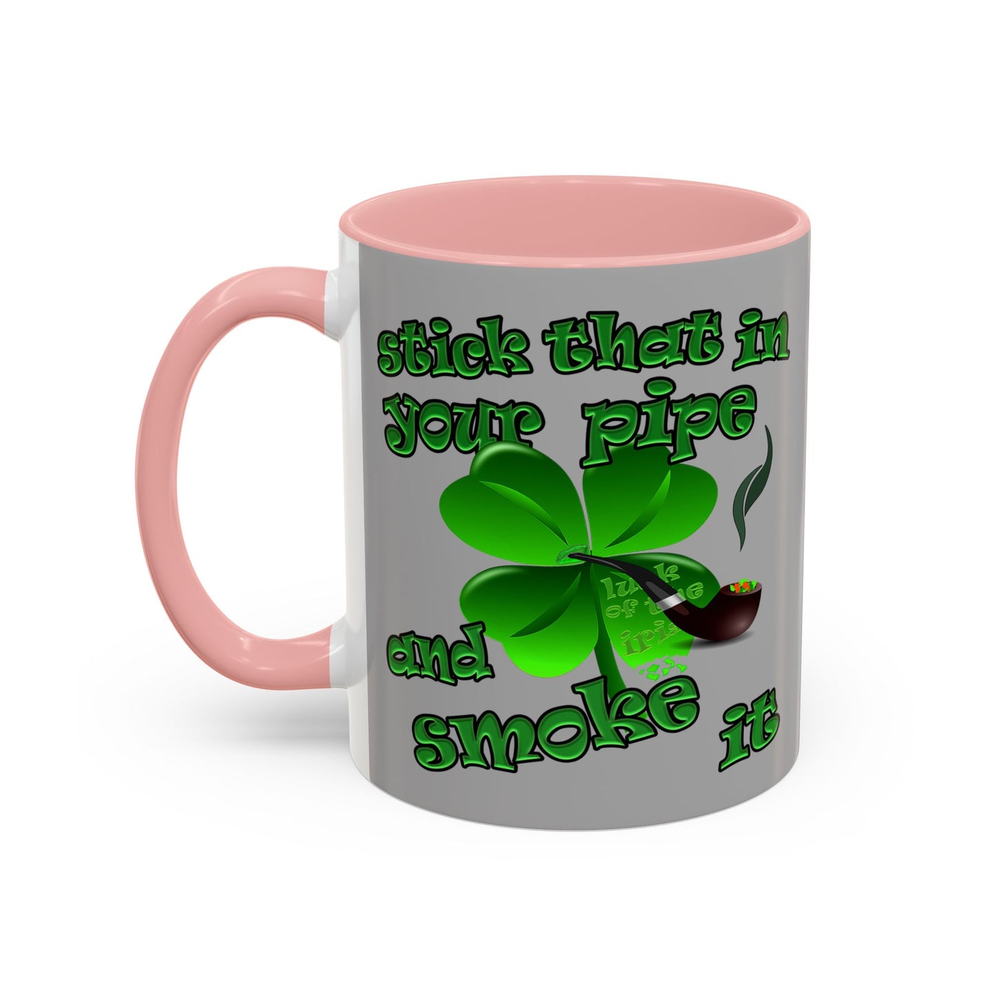 celtics logo - Accent Mug (light grey)