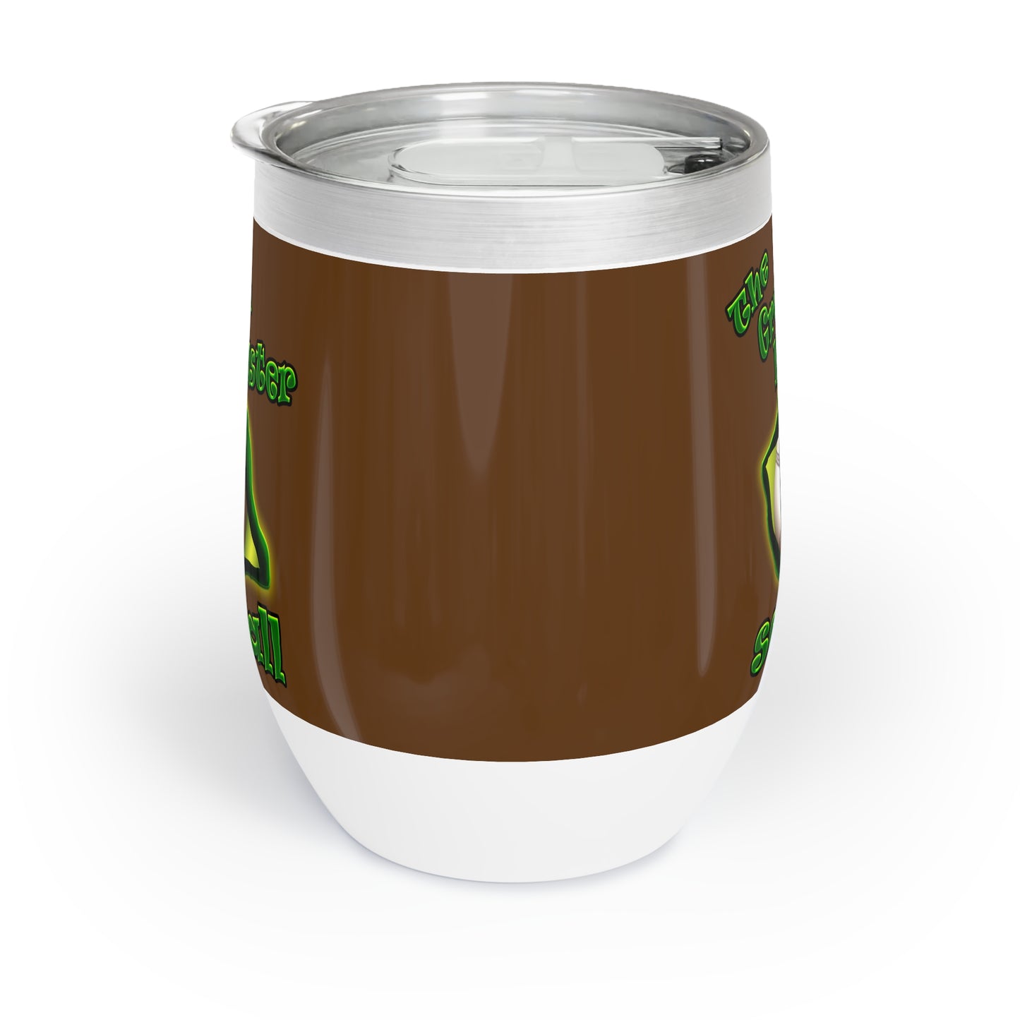 green monster - Chill Wine Tumbler (brown)