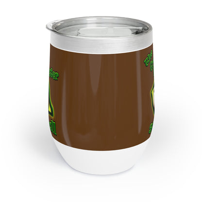 green monster - Chill Wine Tumbler (brown)