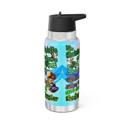 christmas spirits of boston - Gator Tumbler, 32oz  (light blue-pink wave)