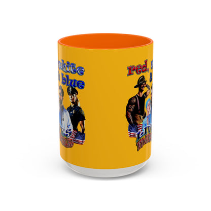 rw&b lives matter - Accent Mug (yellow)