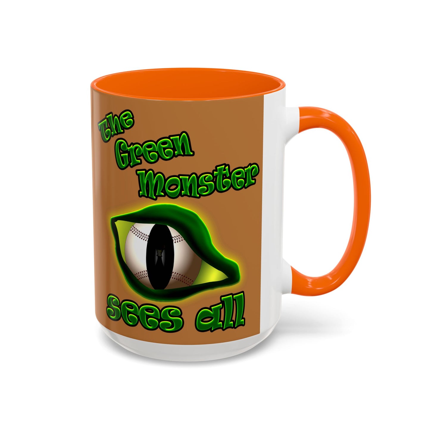 green monster - Accent Mug (light brown)