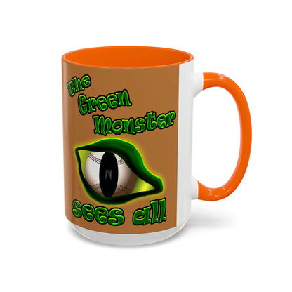 green monster - Accent Mug (light brown)