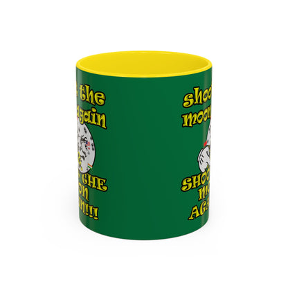 shoot the moon again - Accent Mug (dark green)
