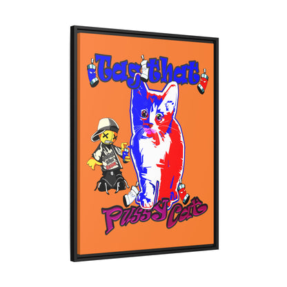 tag that - framed canvas art (crusta)