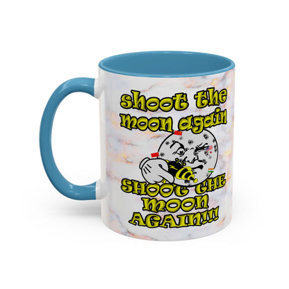 shoot the moon again - Accent Mug (white marble)