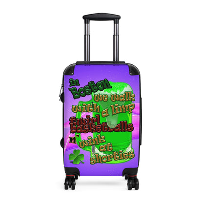 celtics logo - Suitcase (purple-pink wave)