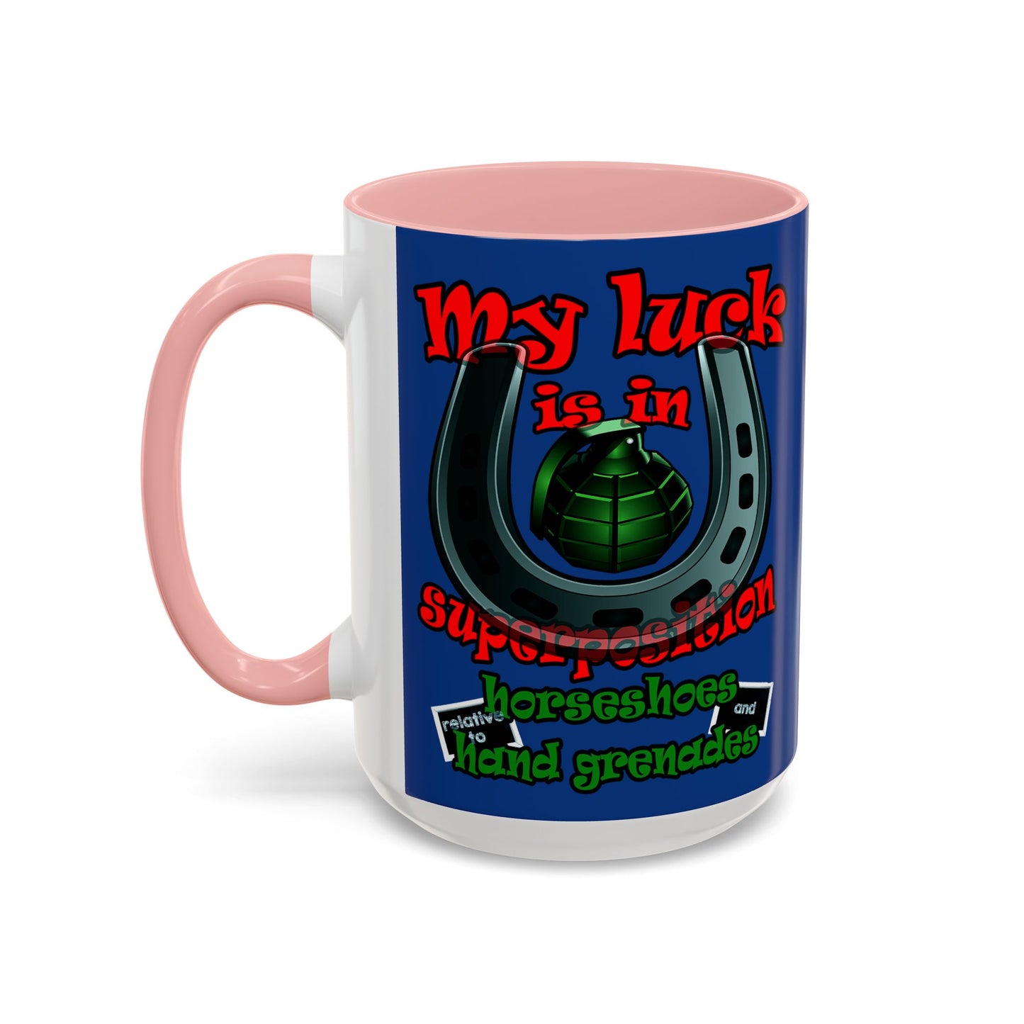 my luck - Accent Mug (dark blue)