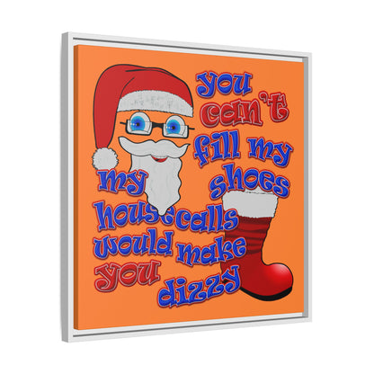 santa's shoes - framed canvas art (crusta)