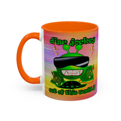 disc jockey - Accent Mug (color blur)