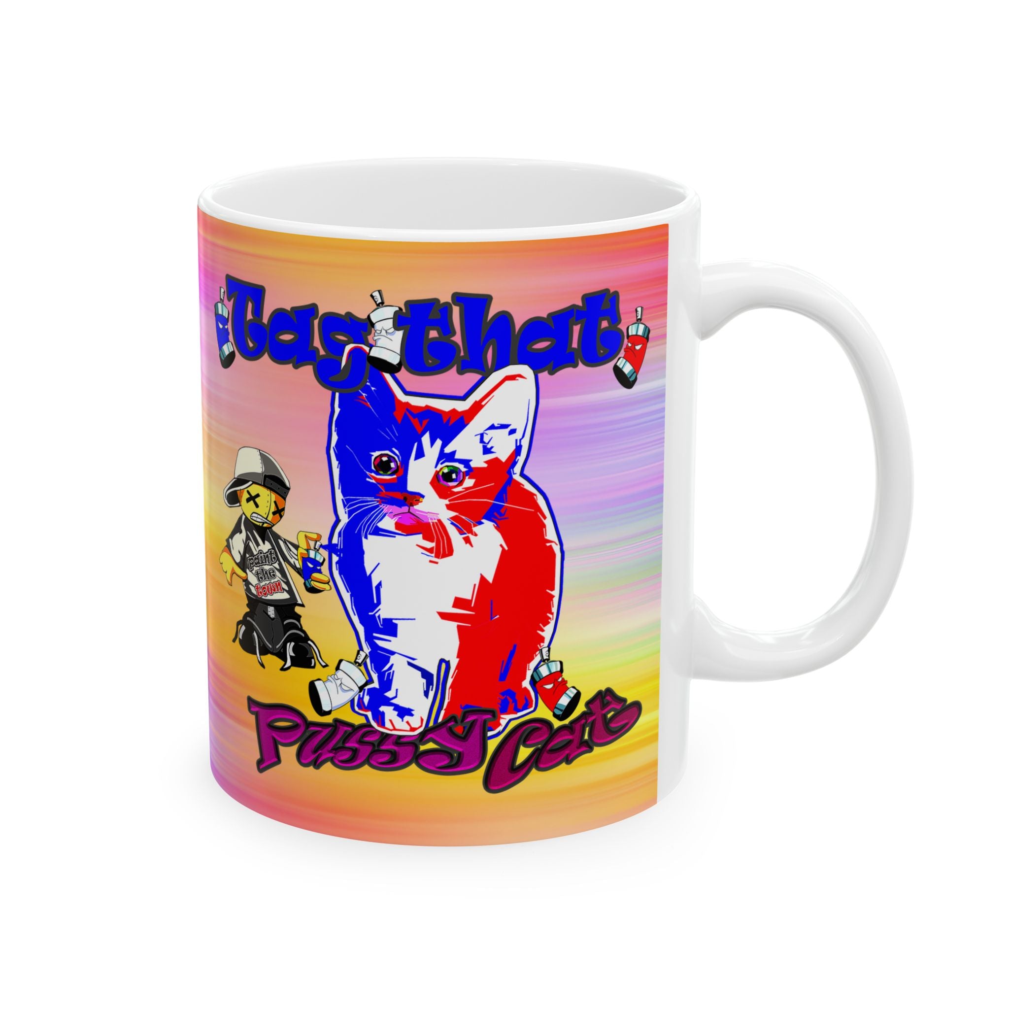 tag that - White Mug (color blur)