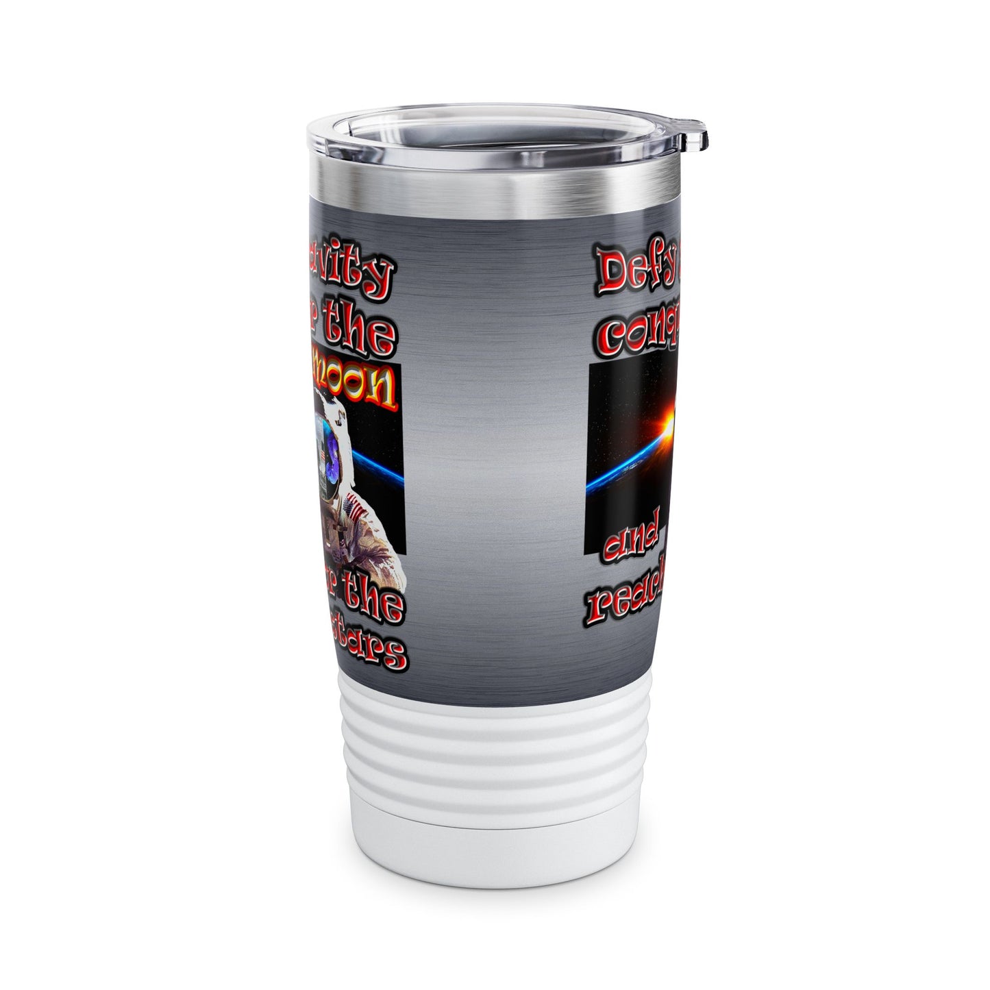 defy conquer reach - Ringneck Tumbler, 20oz (brushed nickel)