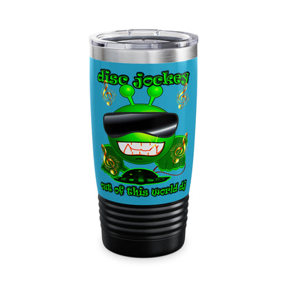 disc jockey - Ringneck Tumbler, 20oz (turquoise)
