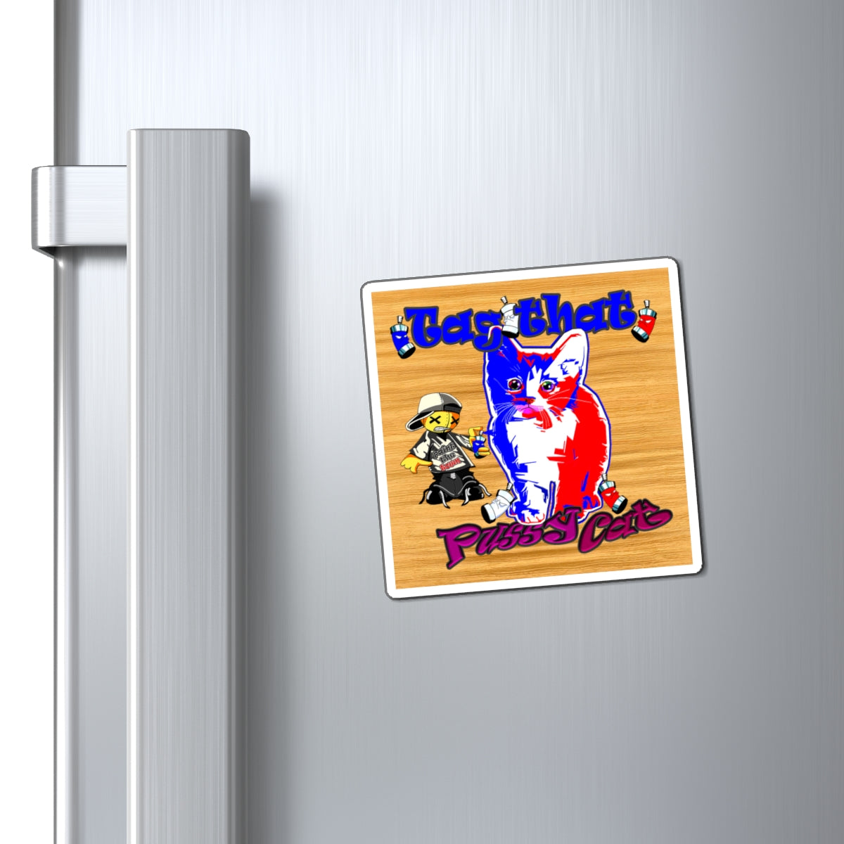 tag that - Magnets - (butterscotch wood finish)
