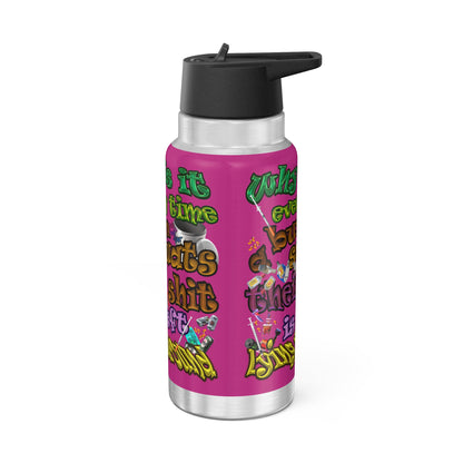 the bum's shit - Gator Tumbler, 32oz (pink)