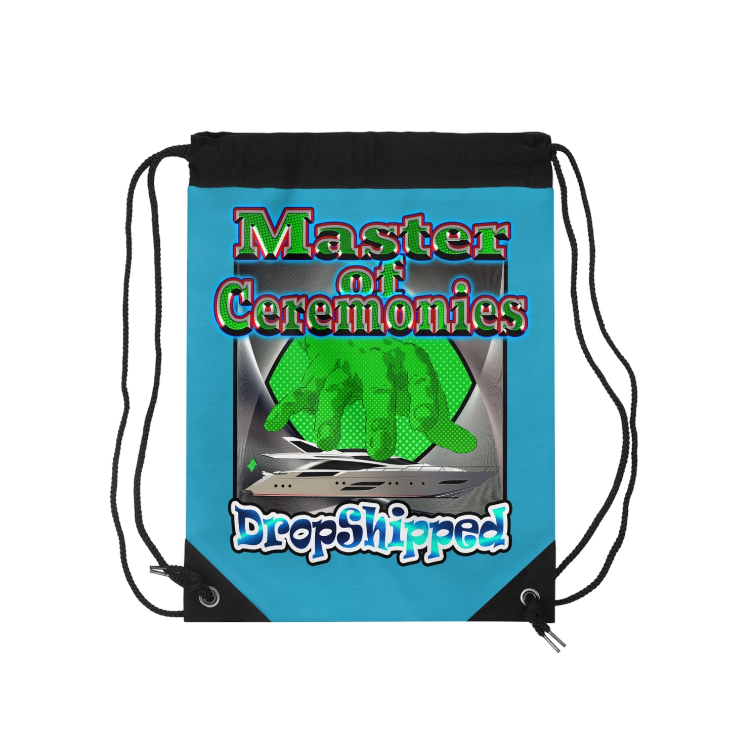 logo - Drawstring Bag (turquoise)
