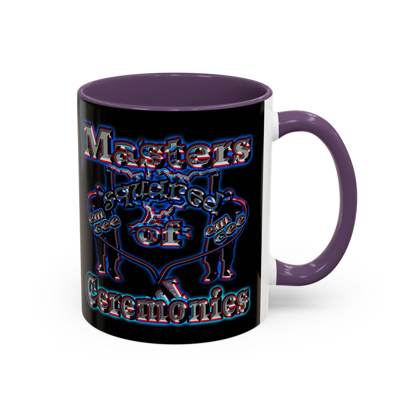 em cee squared - Accent Mug (black)