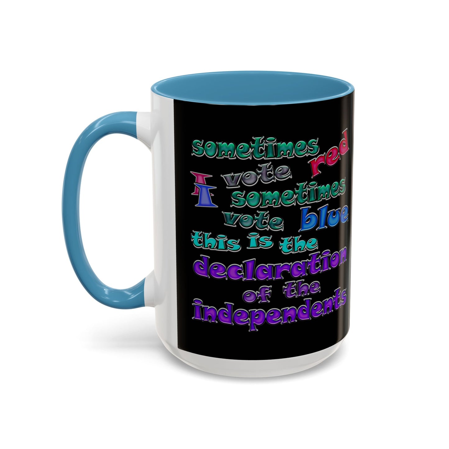 declaration of the independents - Accent Mug (black)