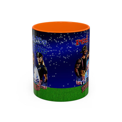 rw&b lives matter - Accent Mug ('snoops' background)