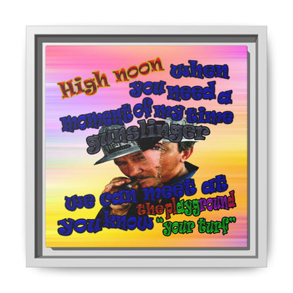 high noon - framed canvas art (color blur)