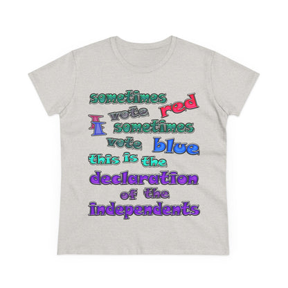 declaration of the independents - Women's Midweight Cotton Tee