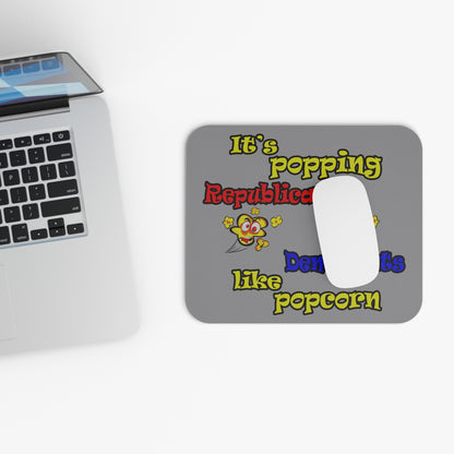 popping like popcorn - Mouse Pad (Rectangle) (grey)