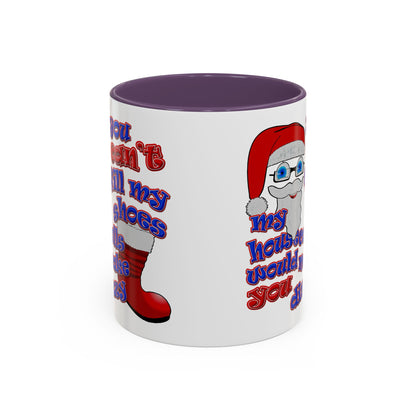 santa's shoes - Accent Mug (white)