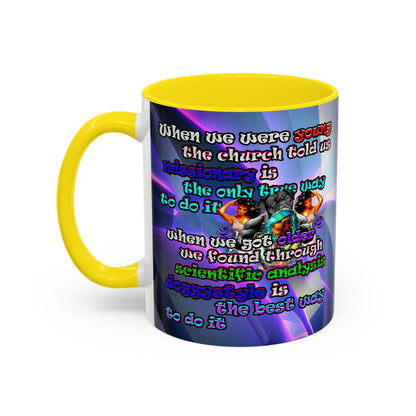 doggystyle - Accent Mug (grey-pink wave)