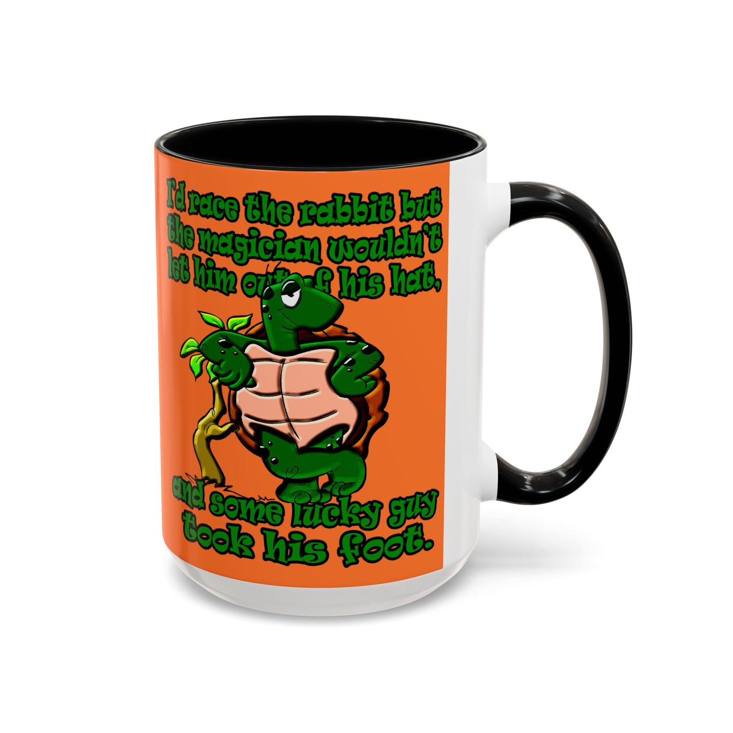 turtle race - Accent Mug (crusta)