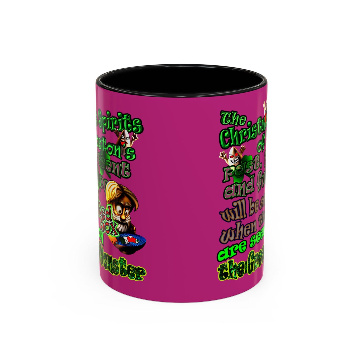 christmas spirits of boston - Accent Mug (pink)