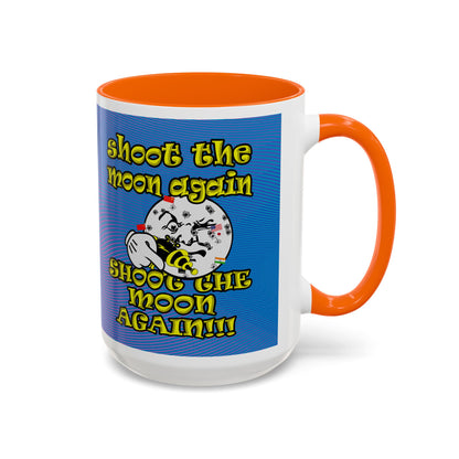 shoot the moon again - Accent Mug (light blue-purple wave)