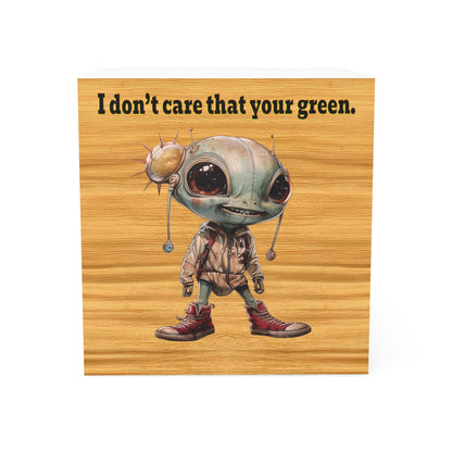 I don't care that your green - note cube (butterscotch wood finish)