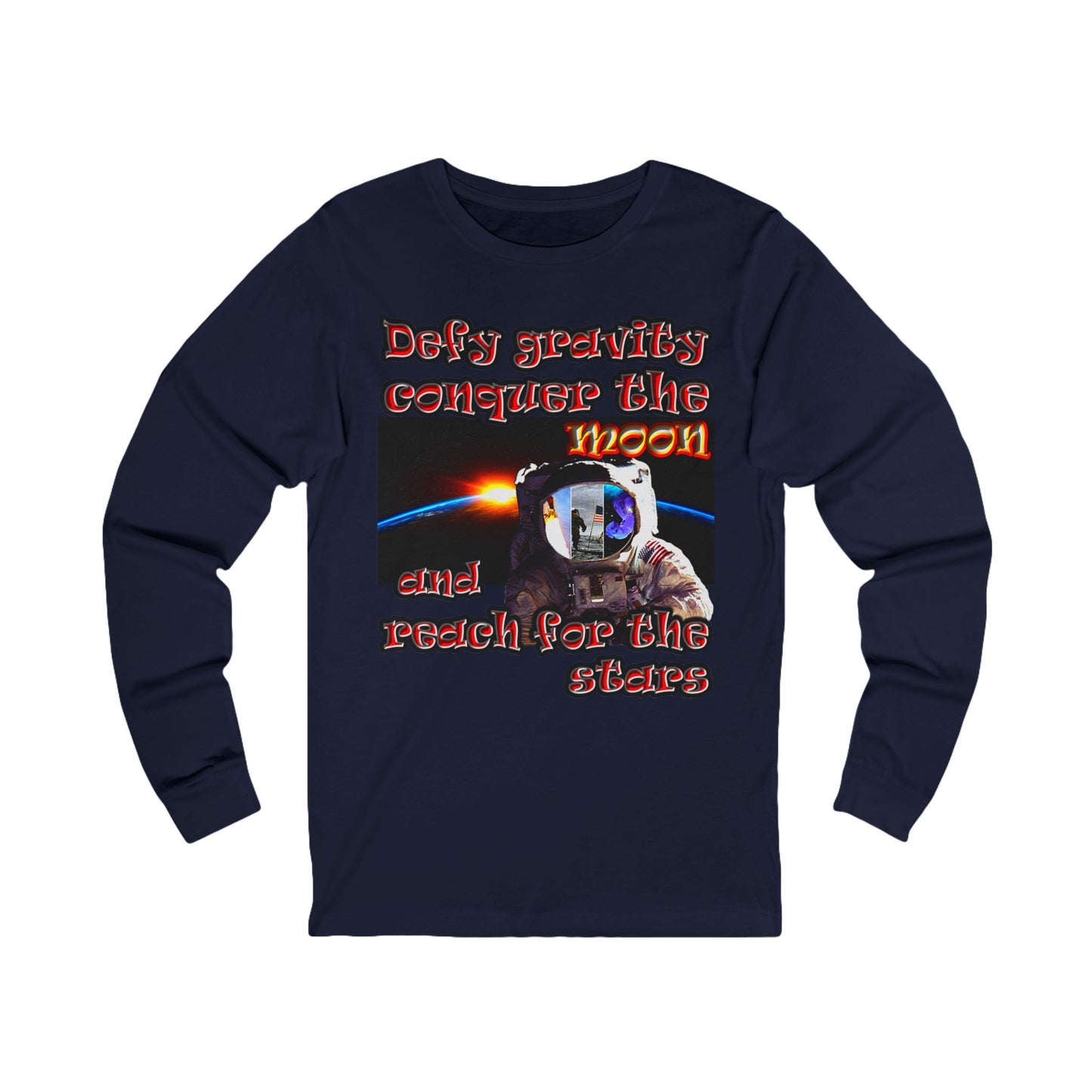 defy conquer reach - Unisex Jersey Long Sleeve Tee