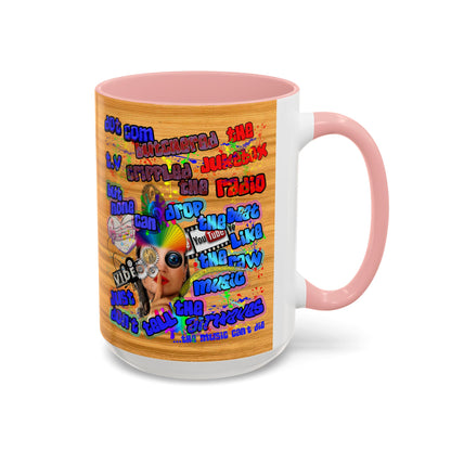 drop the beat - Accent Mug (butterscotch wood finish)