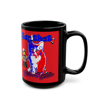 tag that - Black Mug (red)