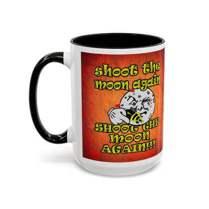 shoot the moon again - Accent Mug (burnt orange)