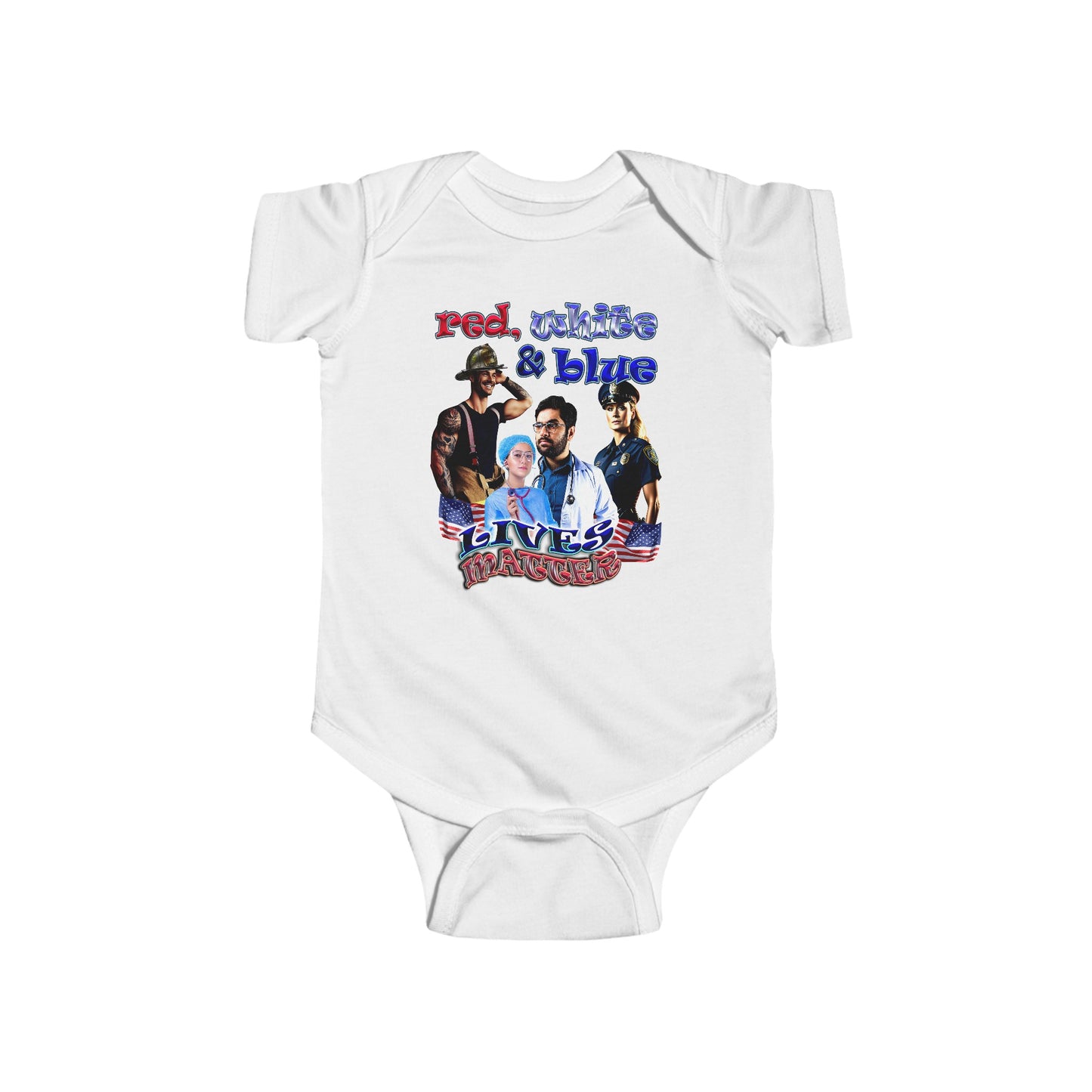 rw&b lives matter - Infant Fine Jersey Bodysuit