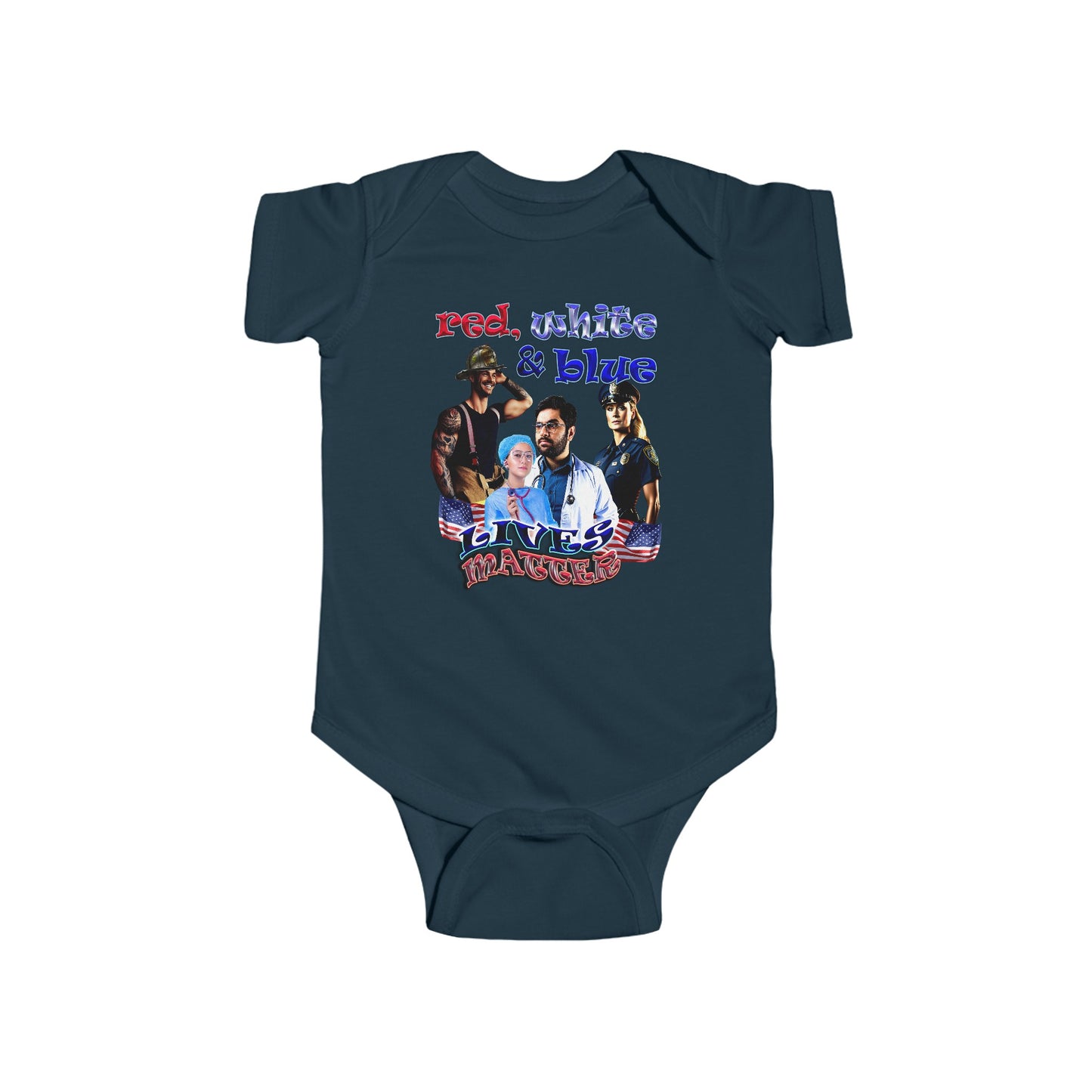 rw&b lives matter - Infant Fine Jersey Bodysuit
