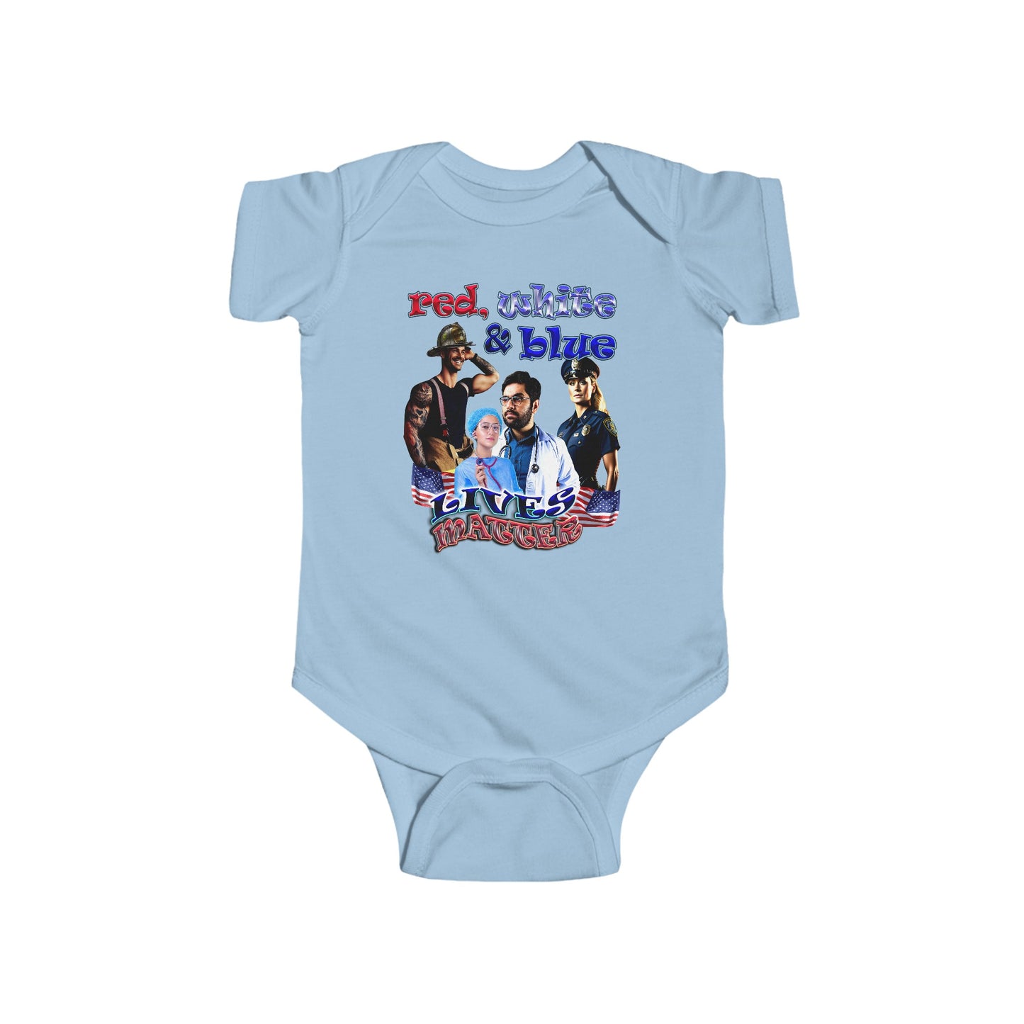 rw&b lives matter - Infant Fine Jersey Bodysuit