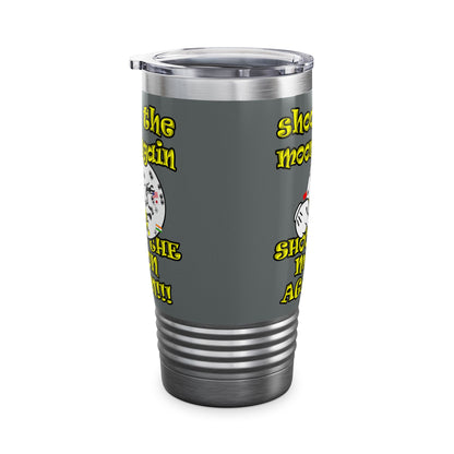 shoot the moon again - Ringneck Tumbler, 20oz (dark grey)
