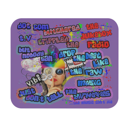 drop the beat - Mouse Pad (Rectangle) (light purple)