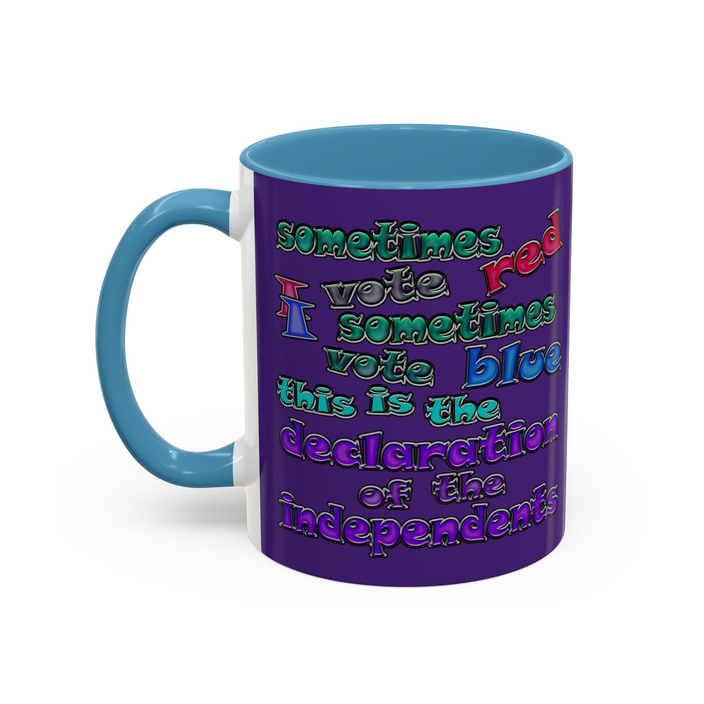 declaration of the independents - Accent Mug (purple)